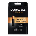 Duracell Optimum Alkaline AAA Batteries, 4/Pack orginal image