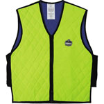 Ergodyne Chill-Its 6665 Embedded Polymer Cooling Vest with Zipper, Nylon/Polymer, X-Large, Lime orginal image