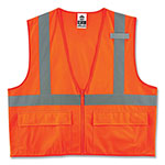 Ergodyne GloWear 8225Z Class 2 Standard Solid Vest, Polyester, Orange, 2X-Large/3X-Large orginal image