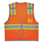 Ergodyne GloWear 8246Z-S Single Size Class 2 Two-Tone Mesh Vest, Polyester, 3X-Large, Orange orginal image