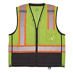 Ergodyne GloWear 8251HDZ Class 2 Two-Tone Hi-Vis Safety Vest, 2X-Large to 3X-Large, Lime orginal image
