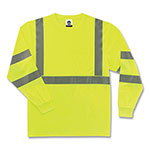 Ergodyne GloWear 8391 Class 3 Hi-Vis Long Sleeve Shirt, Polyester, Lime, Medium orginal image