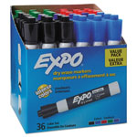 Expo® Low-Odor Dry-Erase Marker, Broad Chisel Tip, Assorted Colors, 36/Box orginal image