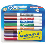 Expo® Low-Odor Dry-Erase Marker, Fine Bullet Tip, Assorted Colors, 8/Set orginal image