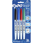 Expo® Vis-à-Vis Wet-Erase Markers - Fine Marker Point - Multi - 4 / Pack orginal image