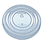 Fabri-Kal Kal-Clear/Nexclear Drink Cup Lids, Flat No-Slot, Fits 9 to 10 oz Cold Cups, Clear, 2,500/Carton orginal image