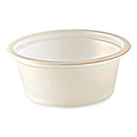Fabri-Kal Portion Cups, Squat, 1 oz, Translucent, 125/Sleeve, 20 Sleeve/Carton orginal image