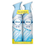 Febreze Air Effect, Twin Pack, Linen & Sky Scent, Aerosol, 2/8.8 oz. Cans, 6/Case, 12 Total orginal image
