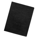 Fellowes Executive Leather-Like Presentation Cover, Round, 11-1/4 x 8-3/4, Black, 200/PK orginal image