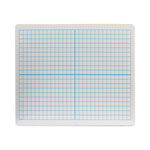 Flipside Graphing Two-Sided Dry Erase Board, 12 x 9, XY Axis Front, White Back, 12/Pack orginal image