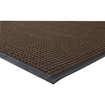 Genuine Joe Indoor/Outdoor Rubber & Polyproylene Floor Mat, 3' x 5', Brown orginal image