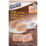 Genuine Joe Turbinado Cane Sugar, Unrefined, 200/BX, Brown orginal image