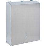 Genuine Joe Wall Mount C-Fold / Multi-Fold Paper Towel Dispenser, Stainless Steel orginal image