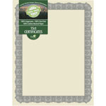 Geographics Award Certificates, 8.5 x 11, Natural with Silver Braided Border. 15/Pack orginal image