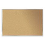 Ghent MFG Aluminum-Frame Natural Corkboard, 96.5 x 48.5, Tan Surface, Satin Aluminum Frame orginal image