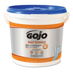 Gojo FAST TOWELS Hand Cleaning Towels, 7.75 x 11, 130/Bucket, 4 Buckets/Carton orginal image