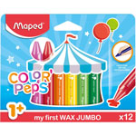 Helix Color Peps My First Wax Jumbo Crayons, Assorted, 12/Pack orginal image
