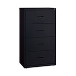 Hirsh Lateral File Cabinet, 4 Letter/Legal/A4-Size File Drawers, Black, 30 x 18.62 x 52.5 orginal image