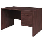 Hon 10700 Series Single 3/4 Right Pedestal Desk, 48w x 30d x 29.5h, Mahogany orginal image
