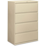 Hon 800-Series 4 Drawer Metal Lateral File Cabinet, 36
