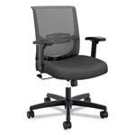Hon Convergence Mid-Back Task Chair with Swivel-Tilt Control, Supports up to 275 lbs, Iron Ore Seat, Black Back, Black Base orginal image