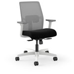 Hon Ignition Low-back Task Chair - Black Seat - Fog Mesh Back - Designer White Frame - Low Back - 1 Each orginal image