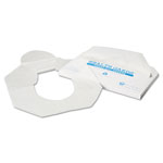 Hospeco Health Gards Toilet Seat Covers, Half-Fold, White, 250/Pack, 10 Boxes/Carton orginal image