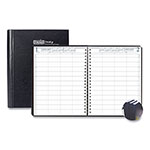 House Of Doolittle Executive Series Four-Person Group Practice Daily Appointment Book, 11 x 8.5, Black Hard Cover, 12-Month (Jan to Dec): 2024 orginal image