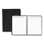 House Of Doolittle Four-Person Group Practice Daily Appointment Book, 11 x 8.5, Black Cover, 12-Month (Jan to Dec): 2024 orginal image