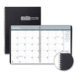 House Of Doolittle Monthly Hard Cover Planner, 11 x 8.5, Black Cover, 14-Month (Dec to Jan): 2023 to 2025 orginal image