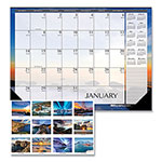 House Of Doolittle Recycled Earthscapes Desk Pad Calendar, Seascapes Photography, 22 x 17, Black Binding/Corners,12-Month (Jan to Dec): 2024 orginal image