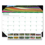 House Of Doolittle Recycled Gardens of the World Photo Monthly Desk Pad Calendar, 22 x 17, 2022 orginal image