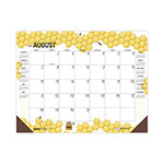 House Of Doolittle Recycled Honeycomb Desk Pad Calendar, 22 x 17, White/Multicolor Sheets, Brown Corners, 12-Month (Aug to July): 2023 to 2024 orginal image