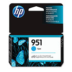 HP 951, (CN050AN) Cyan Original Ink Cartridge orginal image