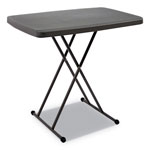 Iceberg IndestrucTables Too 1200 Series Resin Personal Folding Table, 30 x 20, Charcoal orginal image