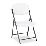 Iceberg Rough 'N Ready Folding Chair, Platinum Seat/Platinum Back, Black Base orginal image
