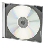 Innovera CD/DVD Slim Jewel Cases, Clear/Black, 100/Pack orginal image