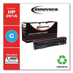 Innovera Remanufactured Cyan Toner Cartridge, Replacement for HP 201A (CF401A), 1,400 Page-Yield orginal image