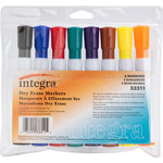 Integra Dry-Erase Marker with Chisel Tip, 8/pack, BK/BE/RD/GN/BN/Ywith OE/PE orginal image