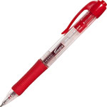 Integra Gel Pen, Retractable, Permanent, .5mm Point, Red Barrel/Ink orginal image