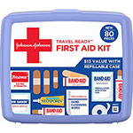 Johnson & Johnson Portable First Aid Kit - 80 x Piece(s) - 5.5