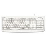 Kensington Pro Fit USB Washable Keyboard, 104 Keys, White orginal image