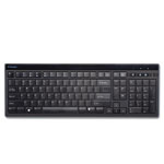 Kensington Slim Type Standard Keyboard, 104 Keys, Black/Silver orginal image