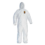 KleenGuard™ A40 Elastic-Cuff and Ankle Hooded Coveralls, Large, White, 25/Carton orginal image