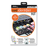 Lee Cord ID Kit, (12) Regular and (12) Jumbo-Sized Cord Identifiers, (72) Color-Coded Stickers, (36) Identifier Inserts orginal image