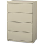 Lorell 4 Drawer Metal Lateral File Cabinet, 44