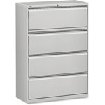 Lorell 4 Drawer Metal Lateral File Cabinet, 31