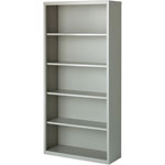 Lorell 5-Shelf Bookcase, Light Gray orginal image