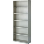 Lorell 6-Shelf Bookcase, Light Gray orginal image