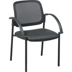 Lorell Guest Chair, 24" x 23 1/2" x 32-3/4", Black Faux Leather Seat orginal image